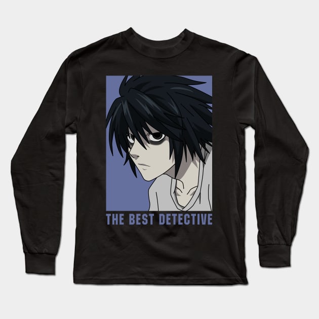 L Lawliet Long Sleeve T-Shirt by Brok Design